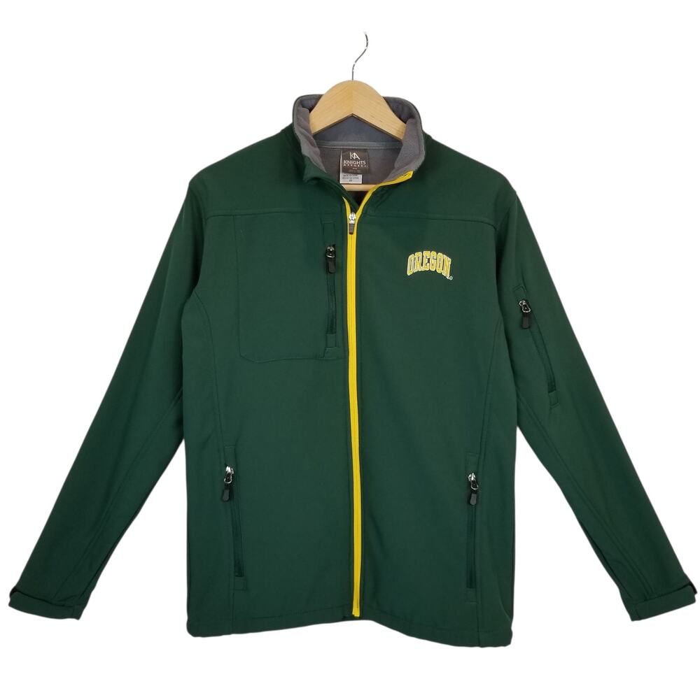 Knights Apparel University of Oregon Ducks Zip Front Jacket Size Medium